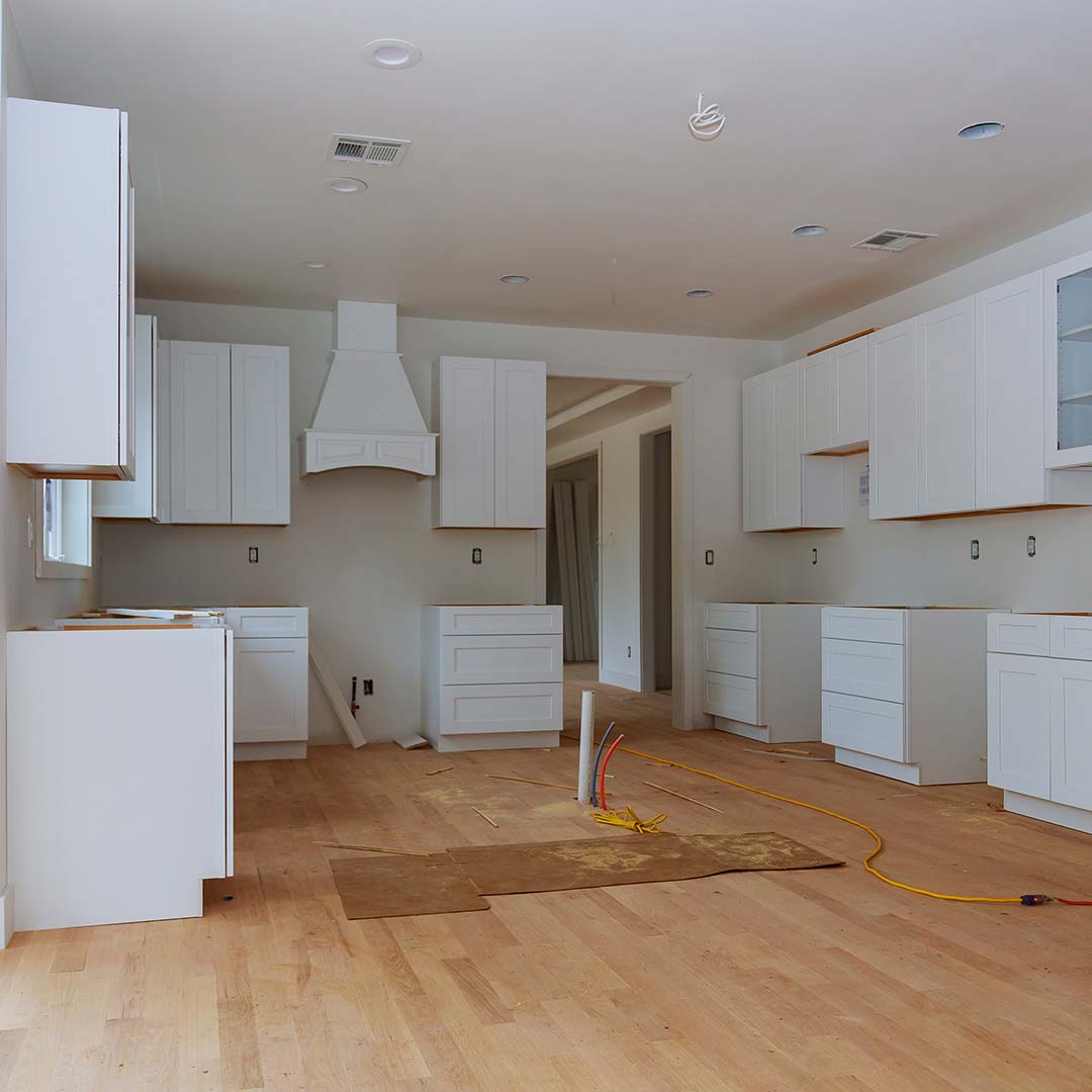 Kitchen in the middle of renovations